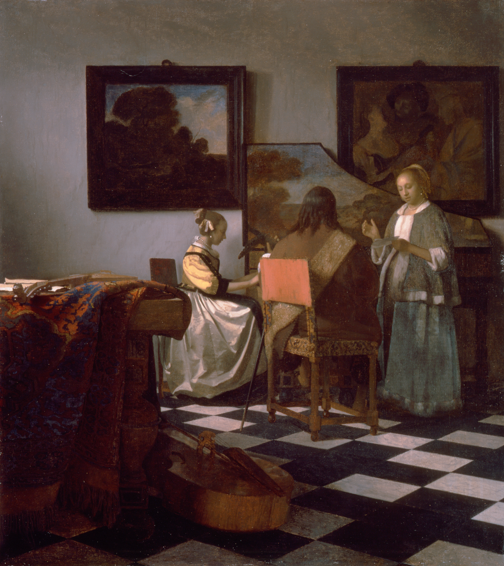 Vermeer Concert Mosaic Print